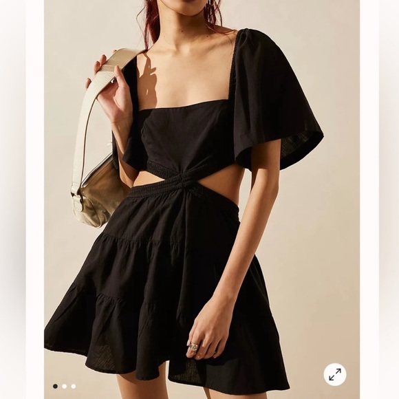 Free people black mini dress - Picture 3 of 6
